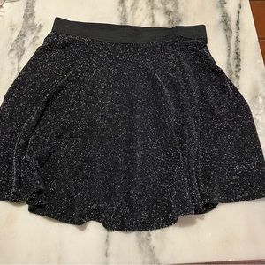 H&M Divided Black Sparkle Mini Stretch Skirt Size M.